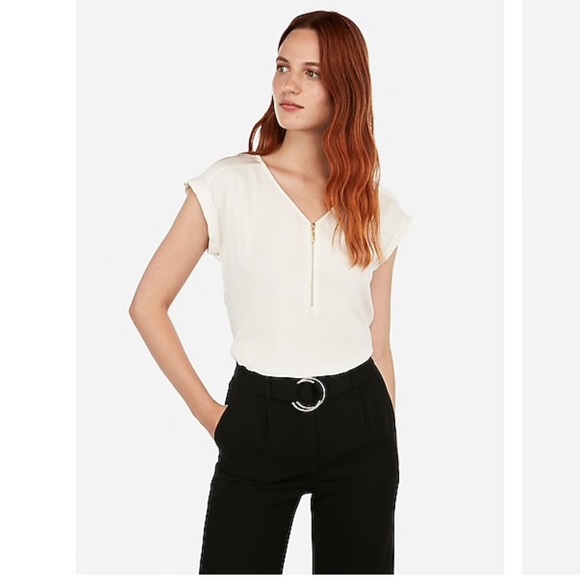 Silky zip tee from Express - Picture 2 of 3